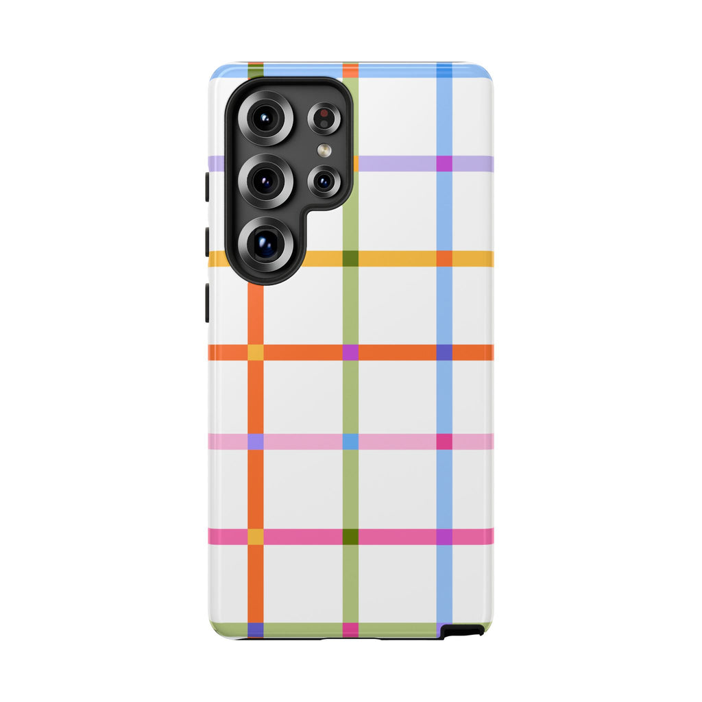 Colorful Plaid Tough Phone Case