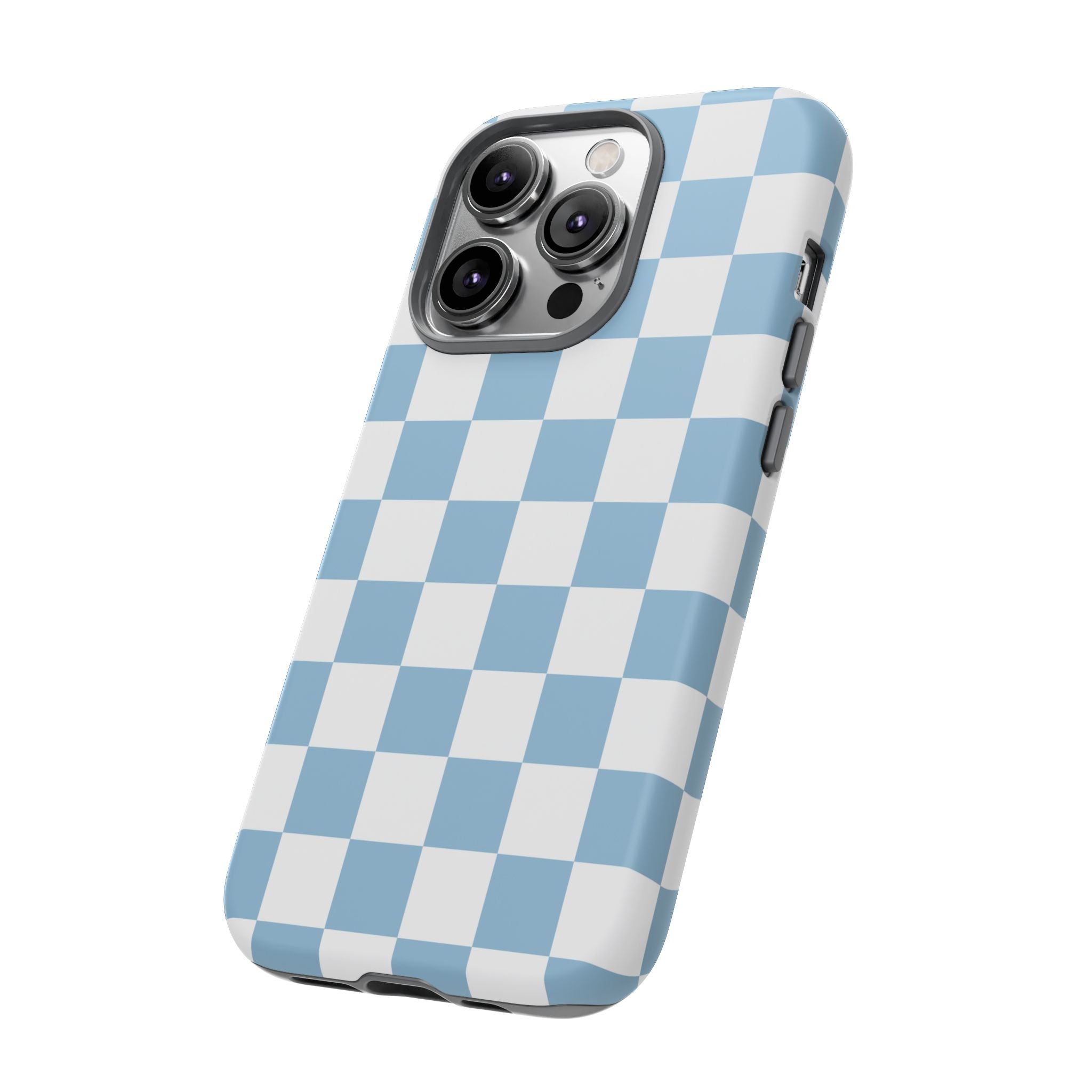 Blue Checkerboard Tough Phone Case