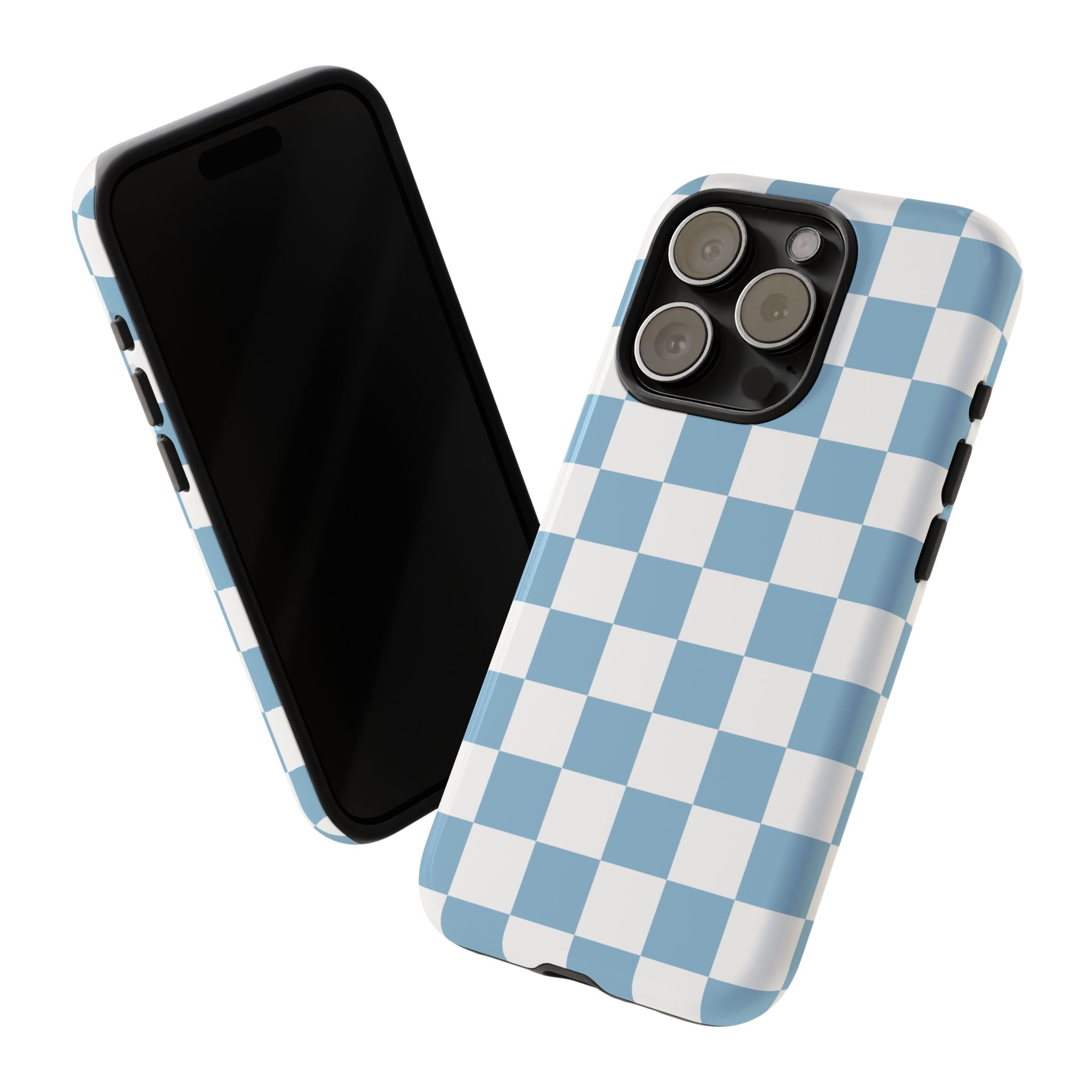 Blue Checkerboard Tough Phone Case