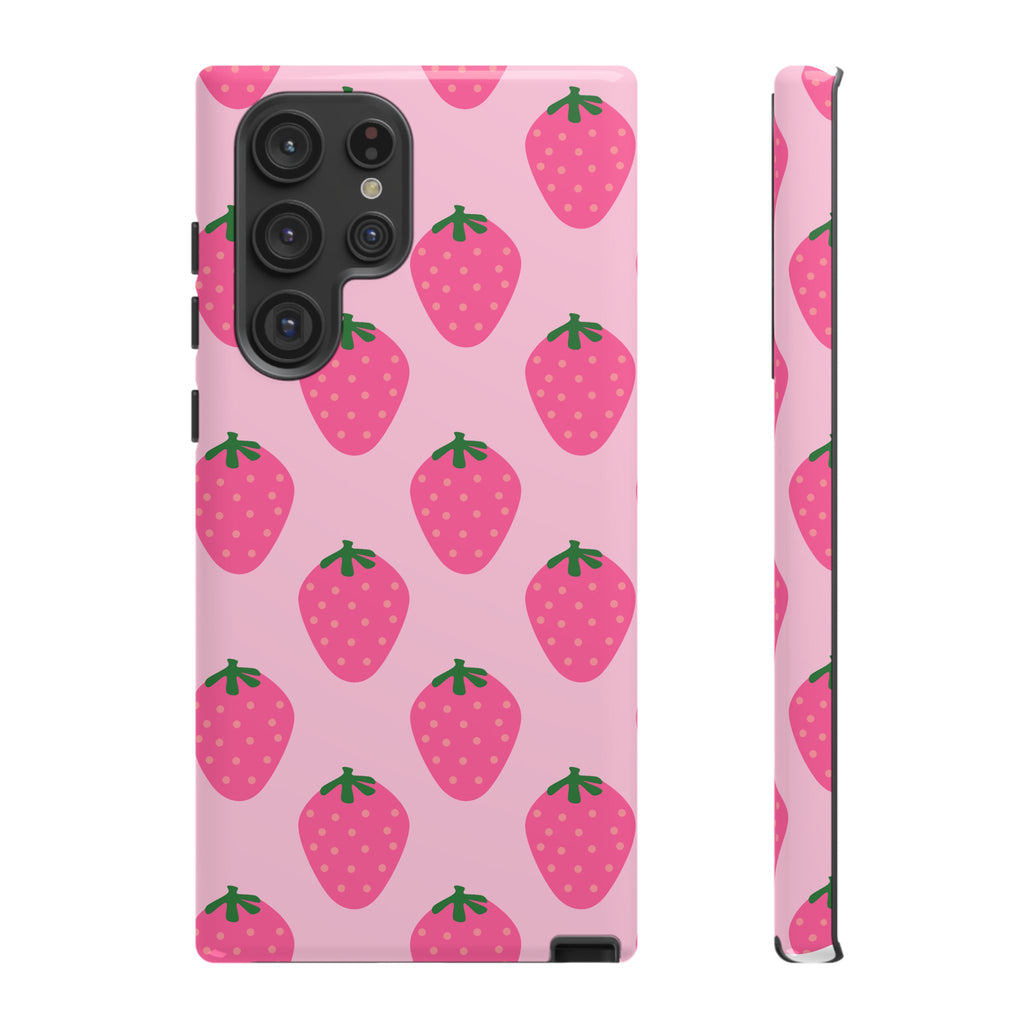 Pink Strawberry Phone Case