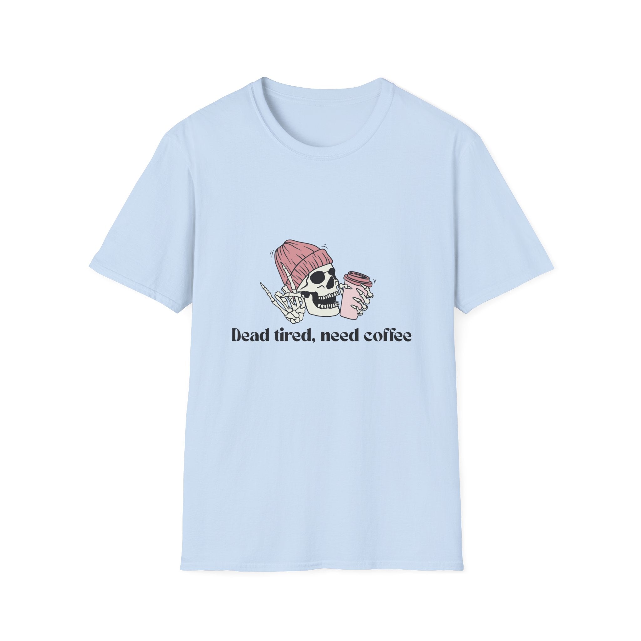 Coffee Lover's Skull T-Shirt, Unisex Graphic Tee