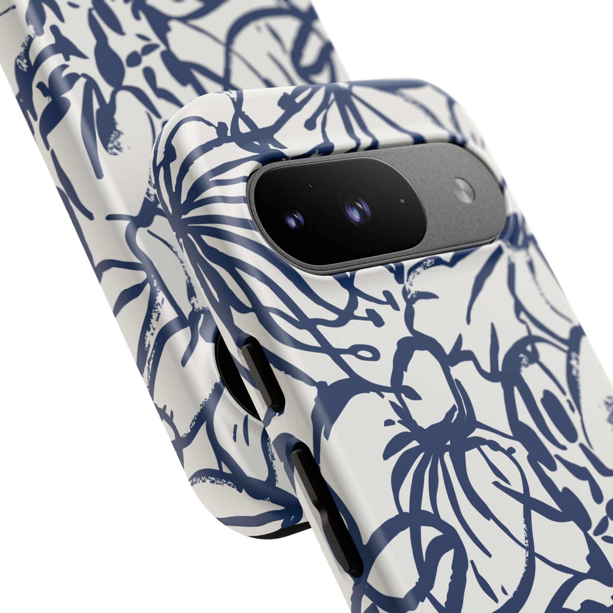 Navy Floral Phone Case