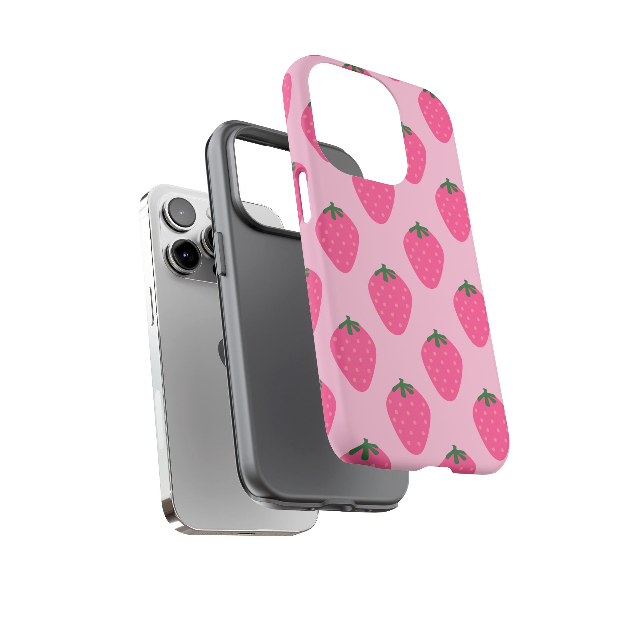 Pink Strawberry Phone Case