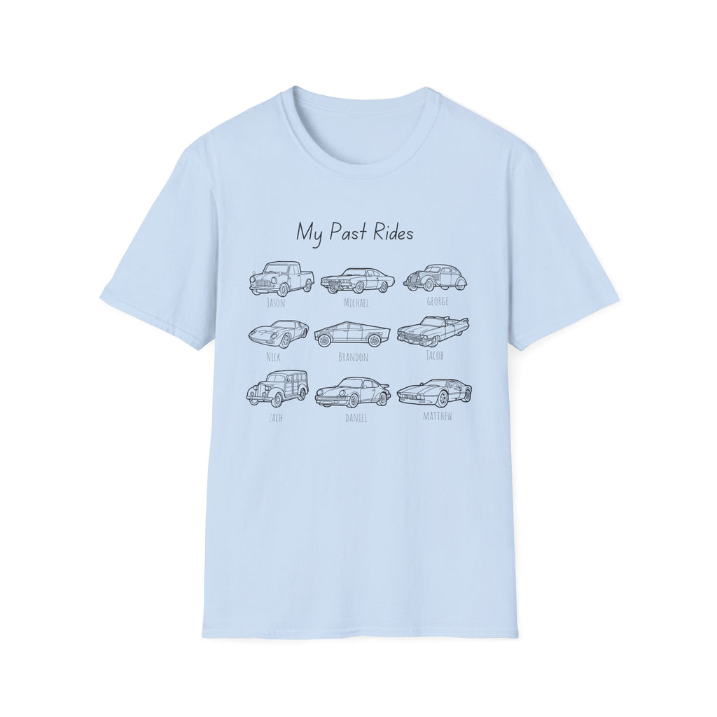 My Past Rides Car Sketches Tee