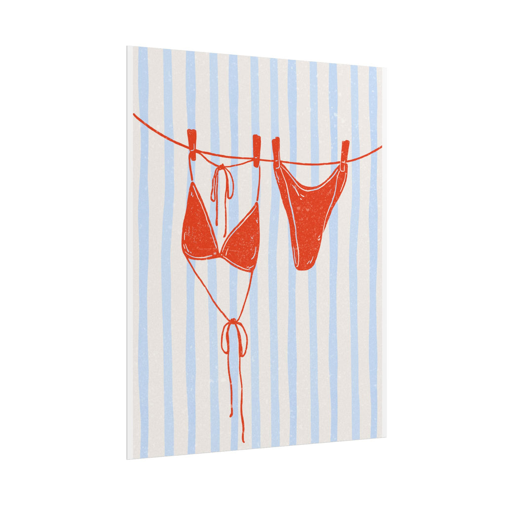 Red Bikini Wall Art  - Rolled Posters