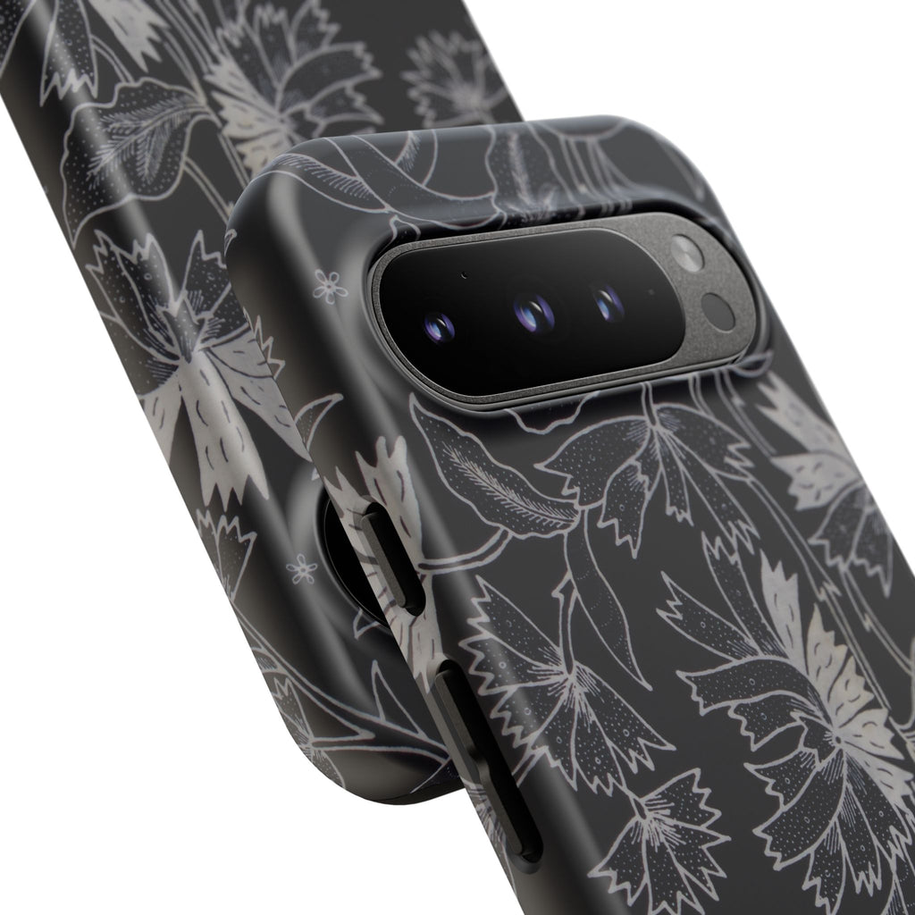 Floral Black Botanical Phone Cover