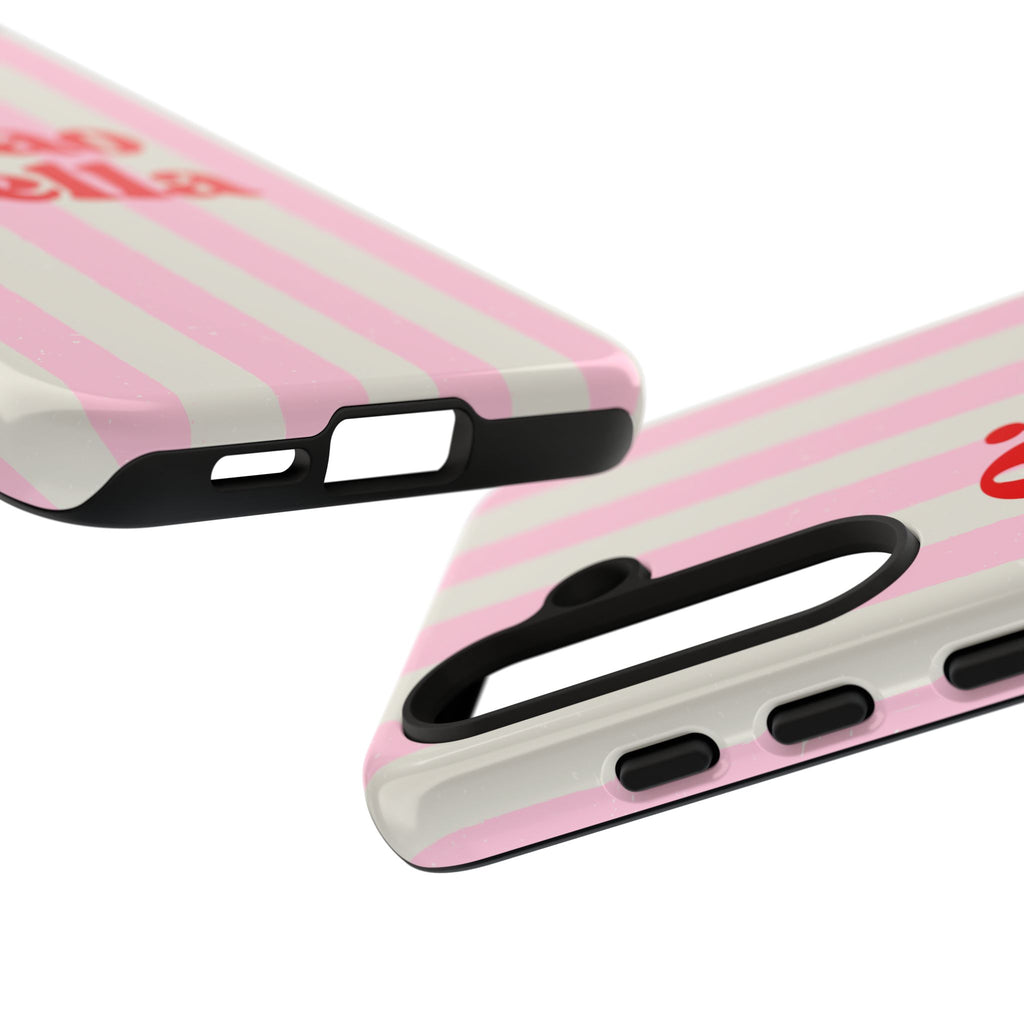 Pink Stripe Ciao Bella Phone Case