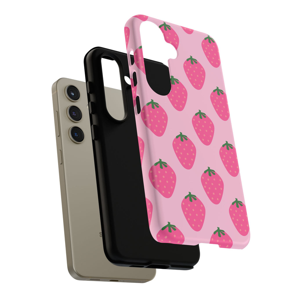 Pink Strawberry Phone Case