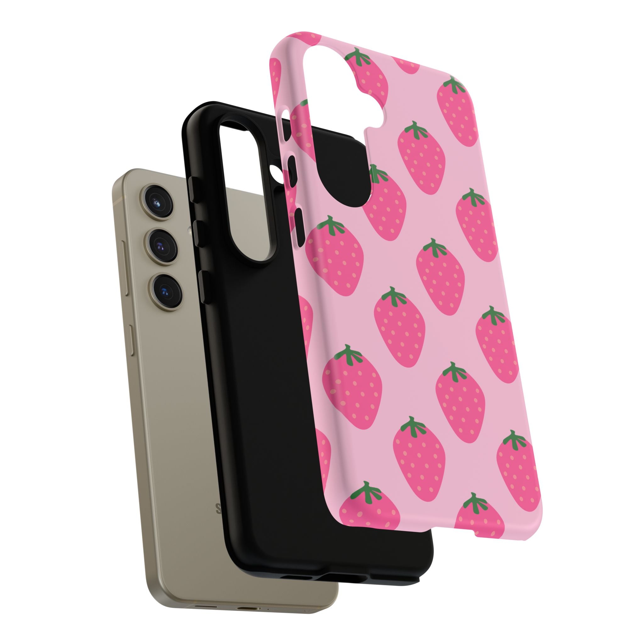 Pink Strawberry Phone Case