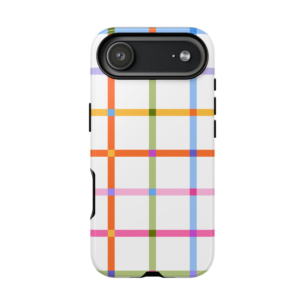 Colorful Plaid Tough Phone Case