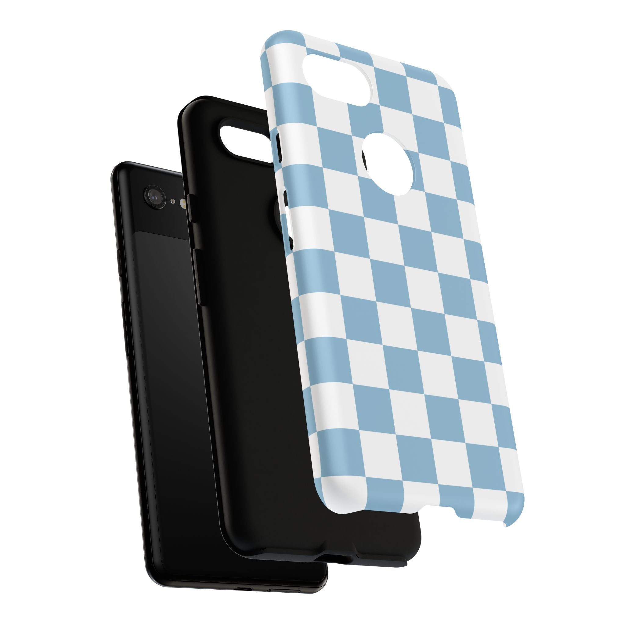 Blue Checkerboard Tough Phone Case