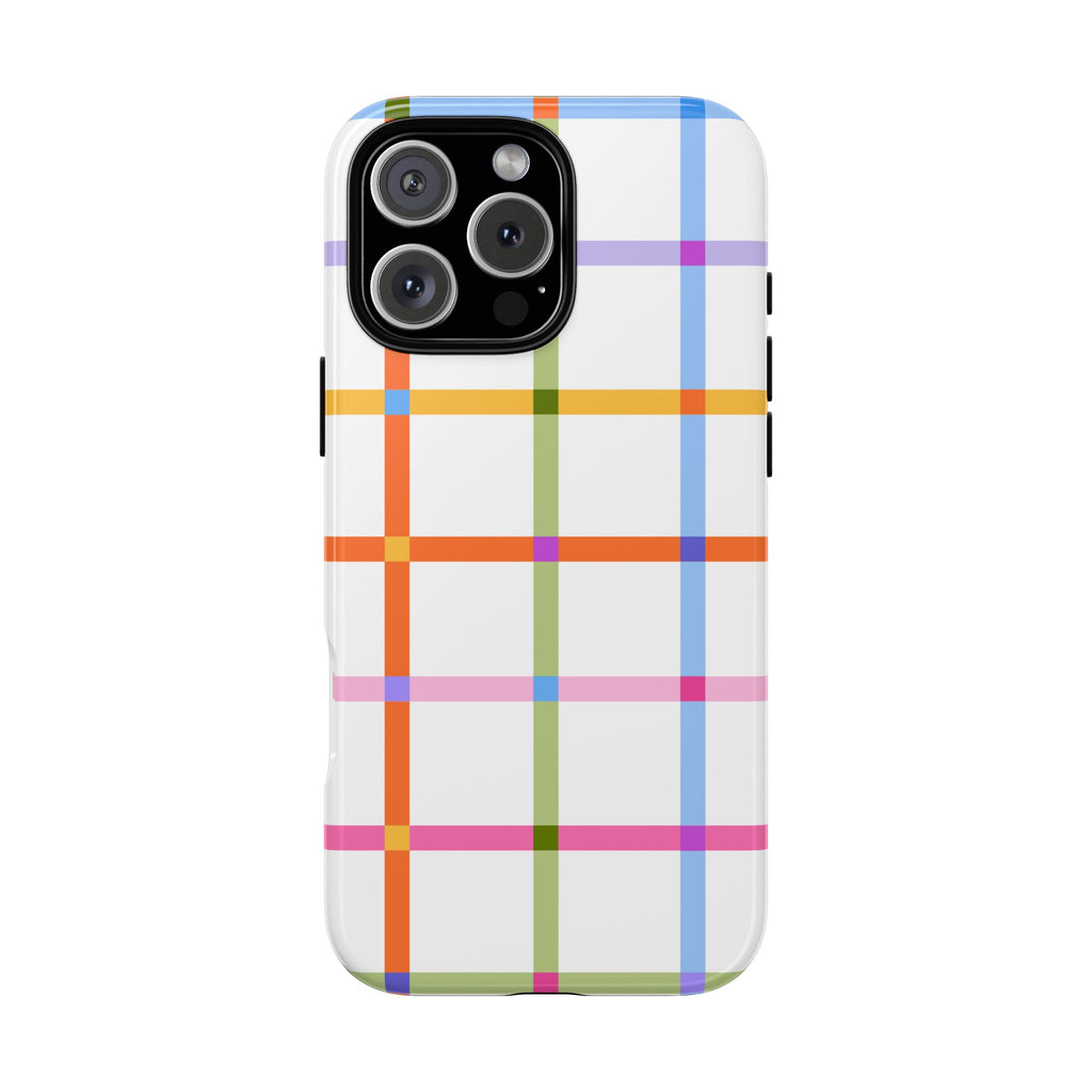 Colorful Plaid Tough Phone Case