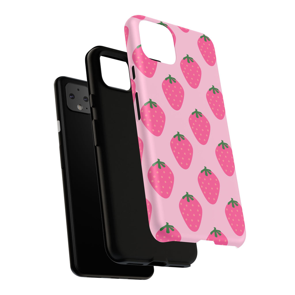 Pink Strawberry Phone Case