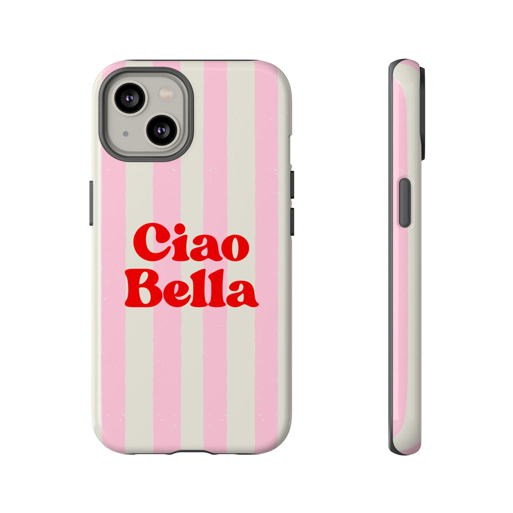 Pink Stripe Ciao Bella Phone Case
