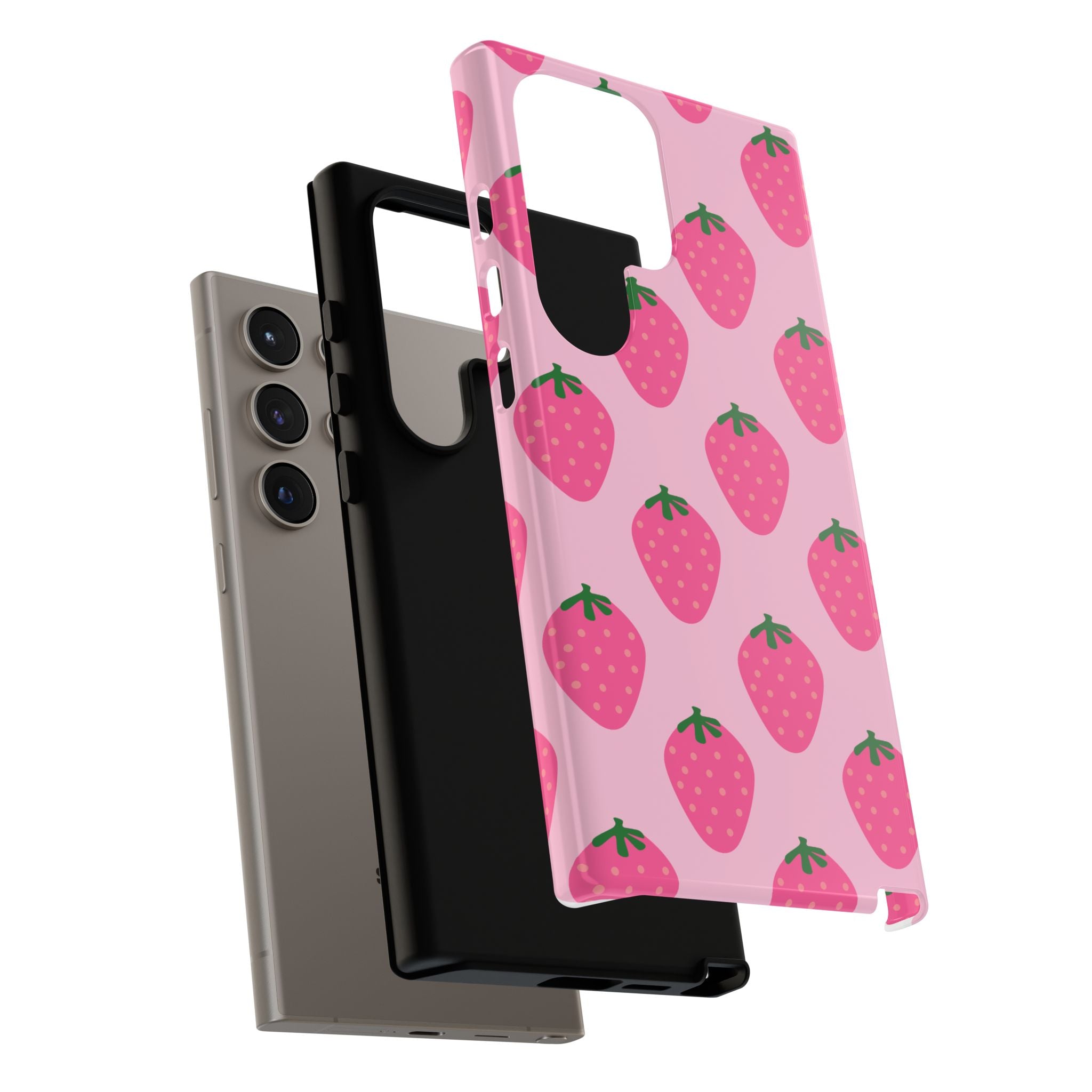 Pink Strawberry Phone Case