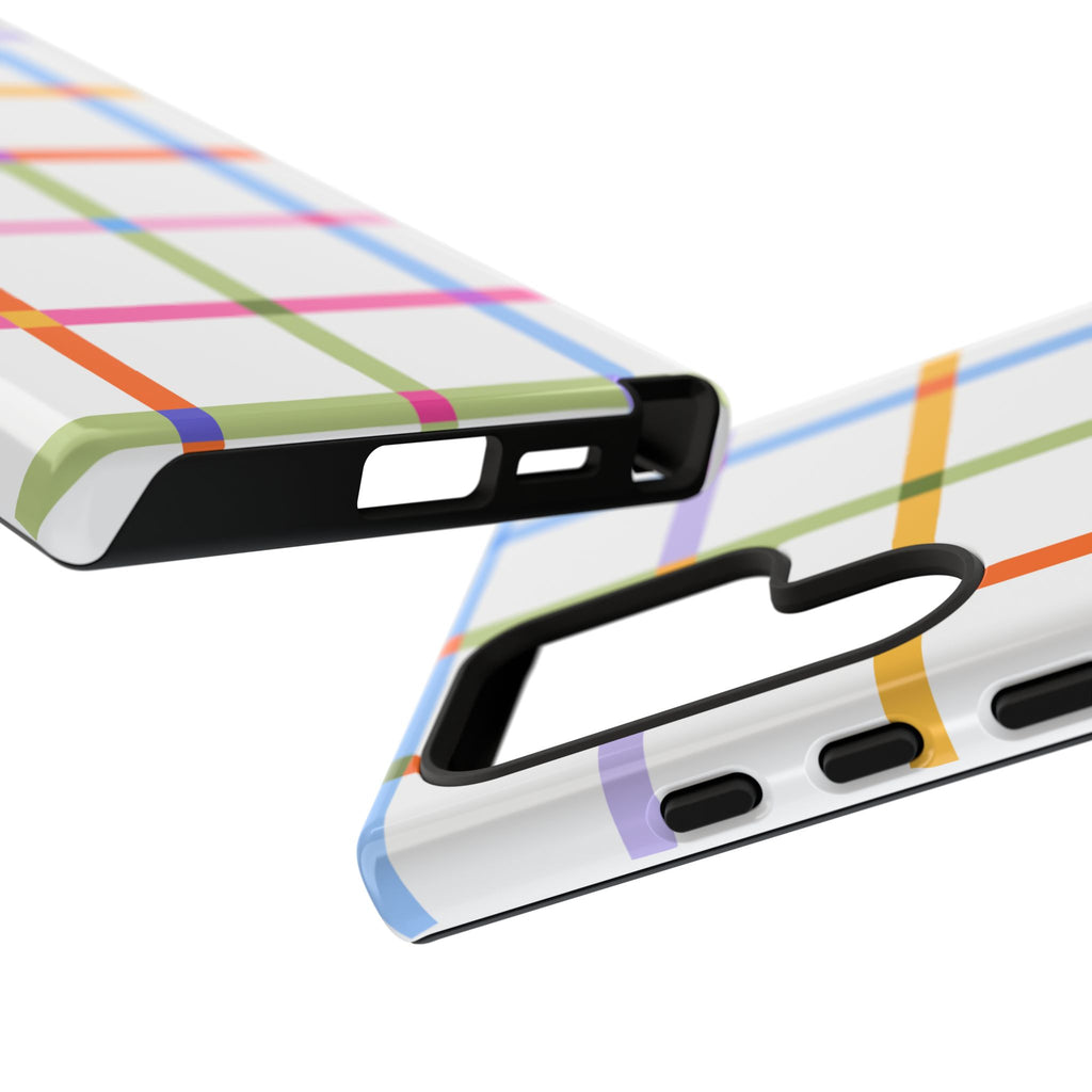 Colorful Plaid Tough Phone Case