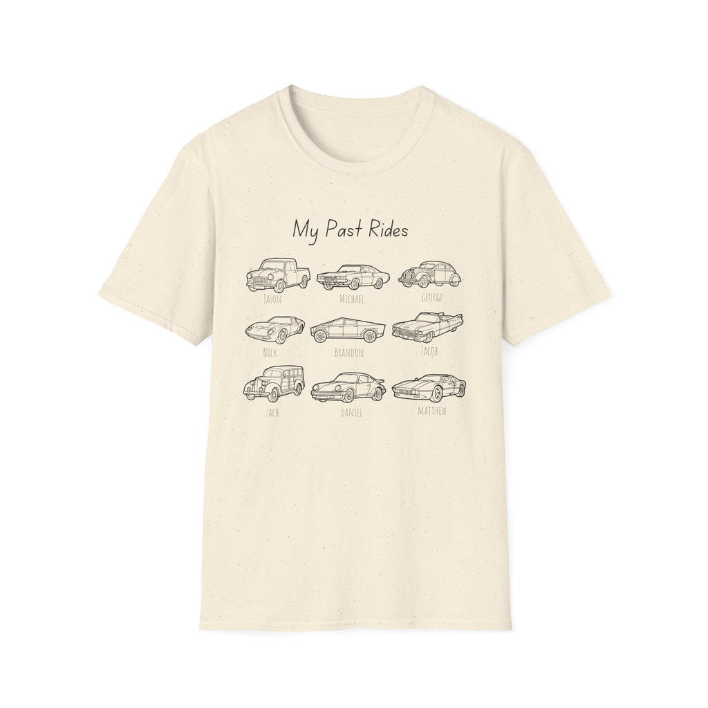 My Past Rides Car Sketches Tee