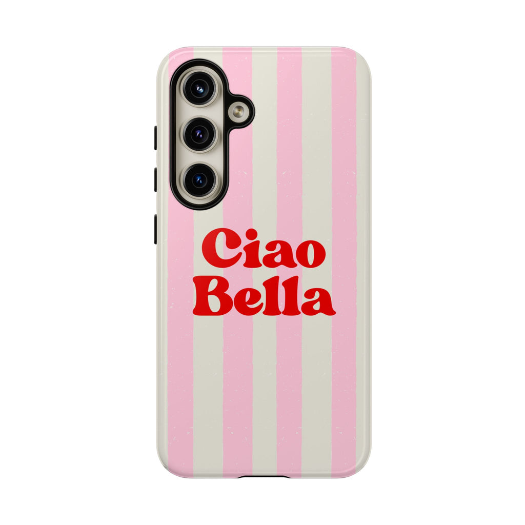 Pink Stripe Ciao Bella Phone Case