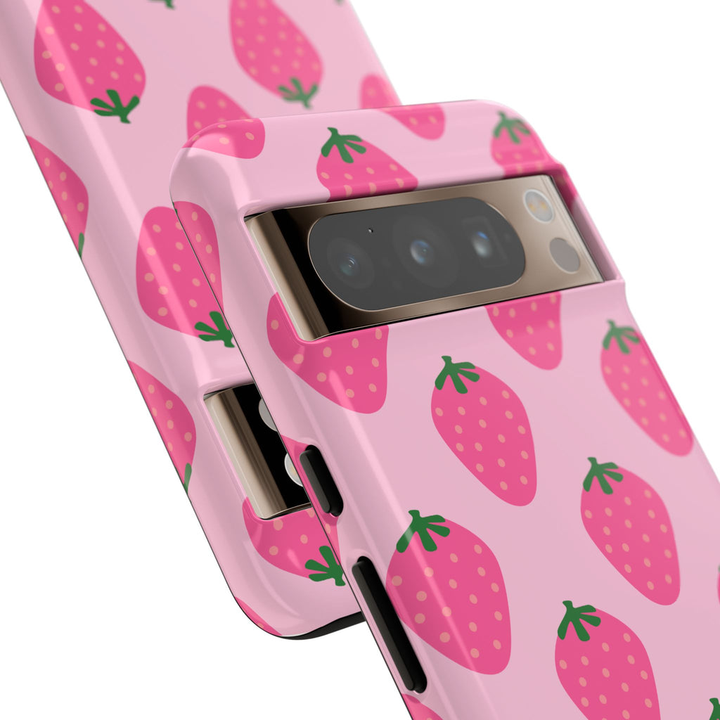 Pink Strawberry Phone Case