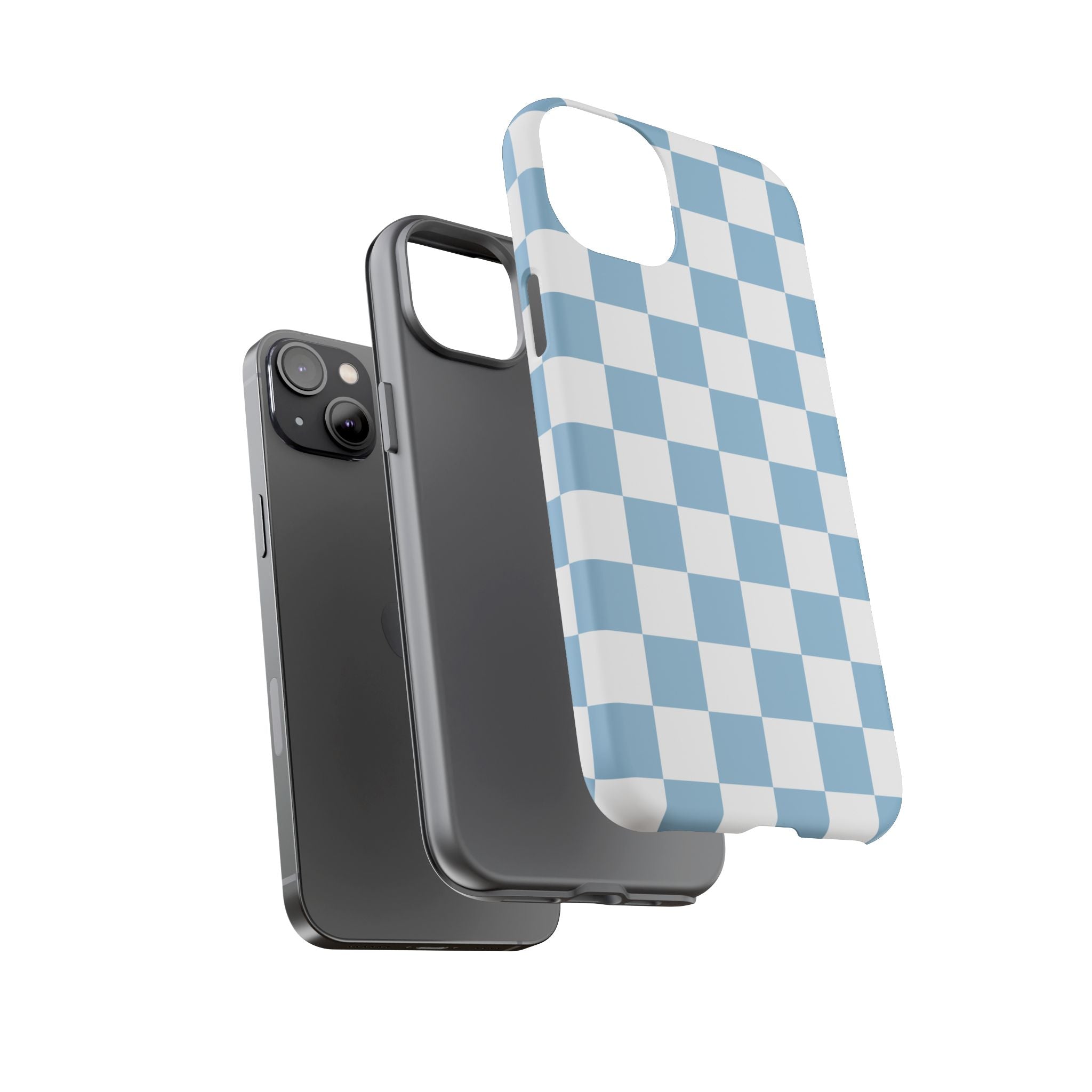 Blue Checkerboard Tough Phone Case