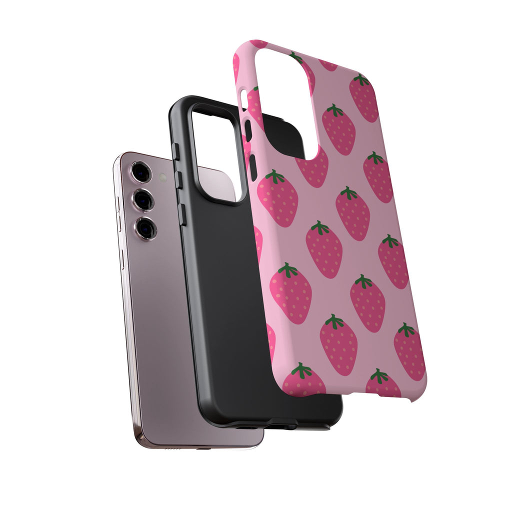 Pink Strawberry Phone Case