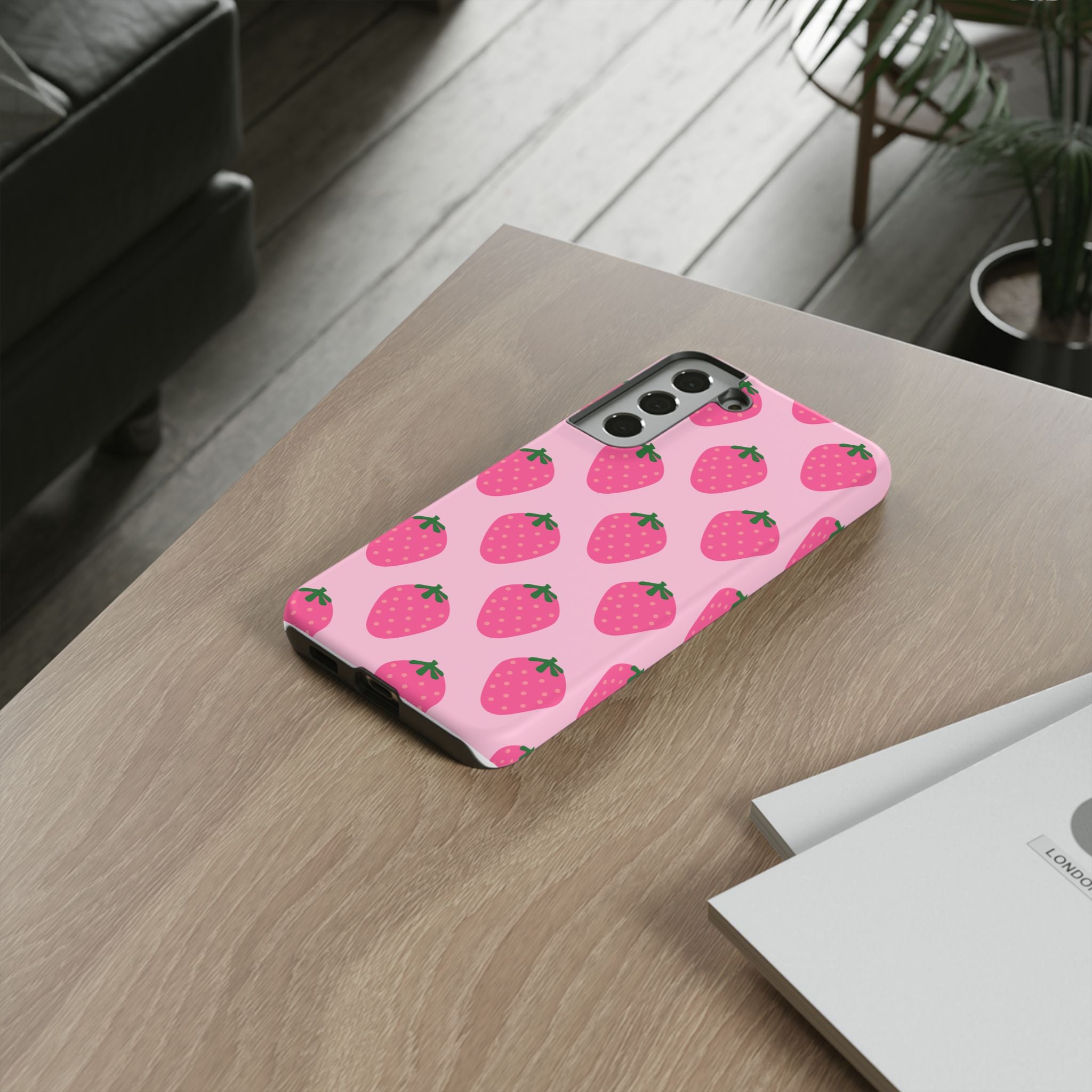 Pink Strawberry Phone Case