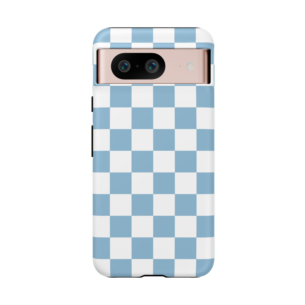 Blue Checkerboard Tough Phone Case
