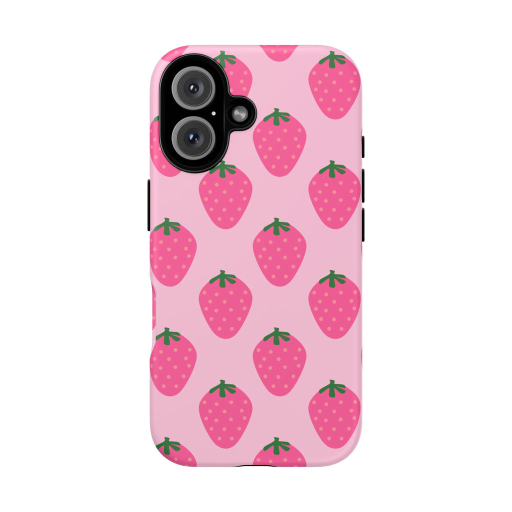 Pink Strawberry Phone Case