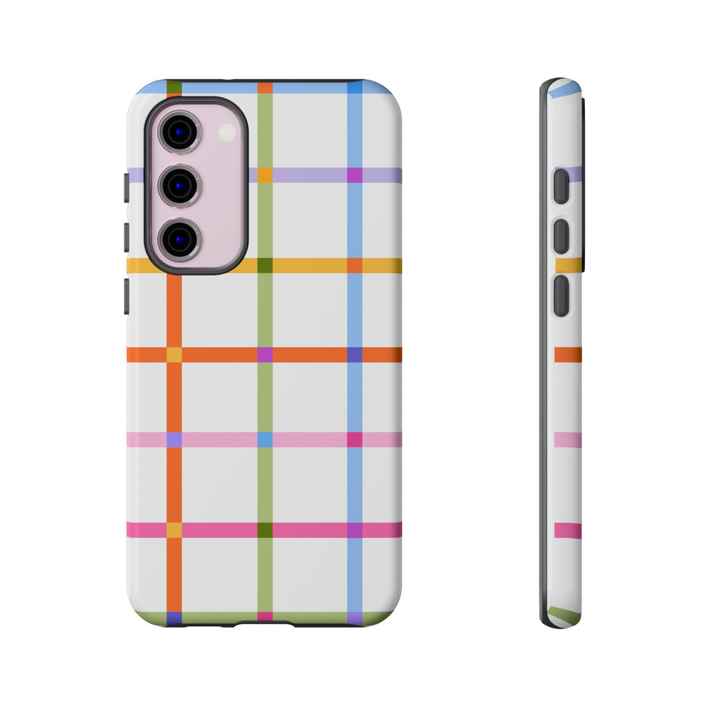 Colorful Plaid Tough Phone Case