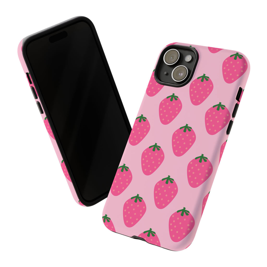 Pink Strawberry Phone Case