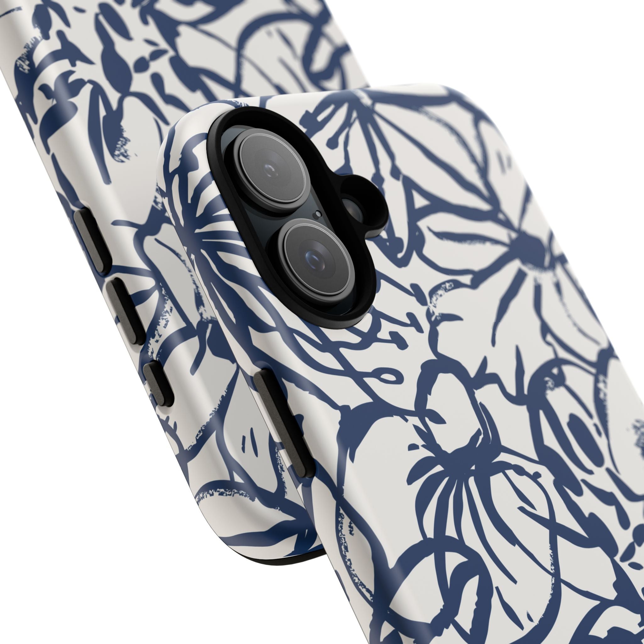 Navy Floral Phone Case