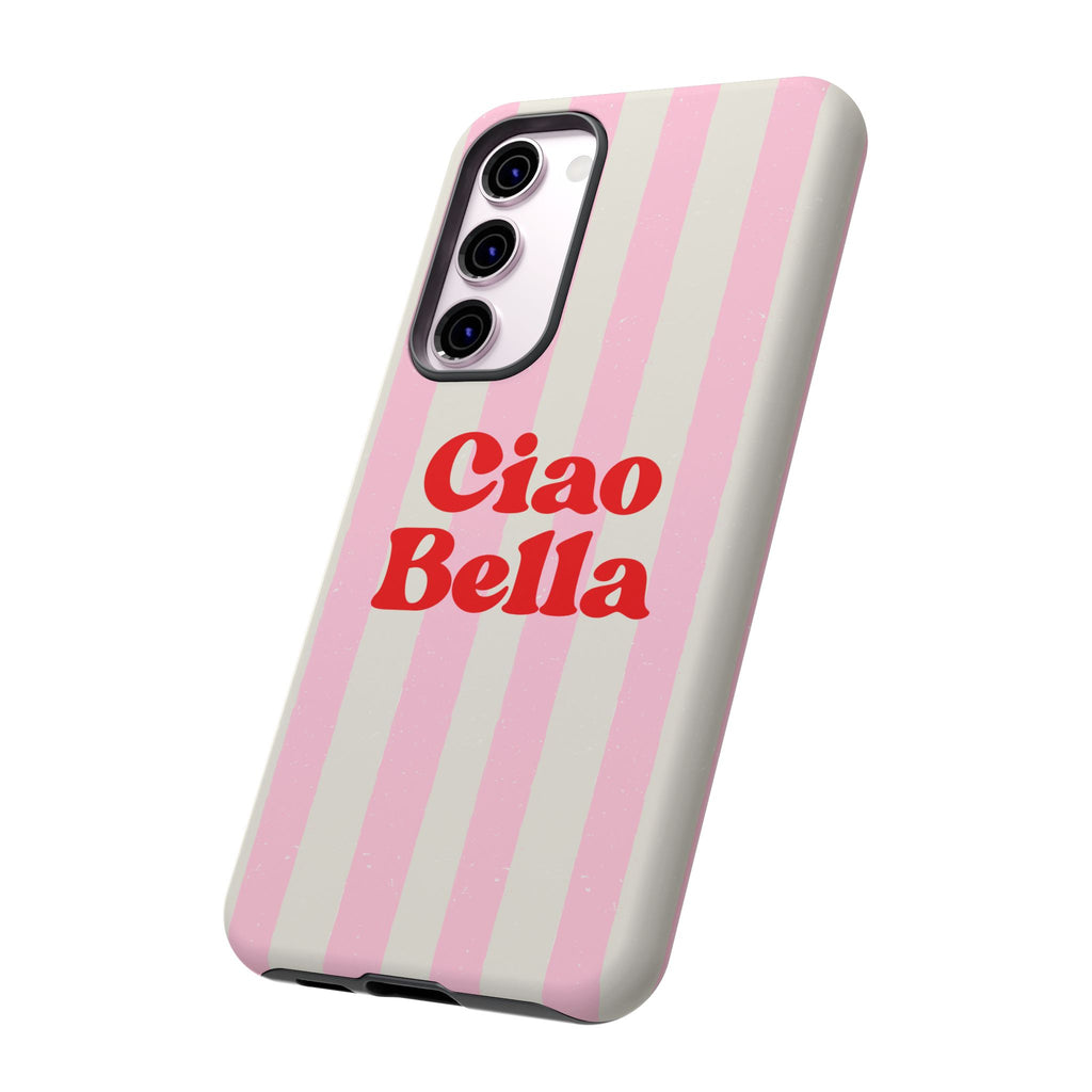 Pink Stripe Ciao Bella Phone Case