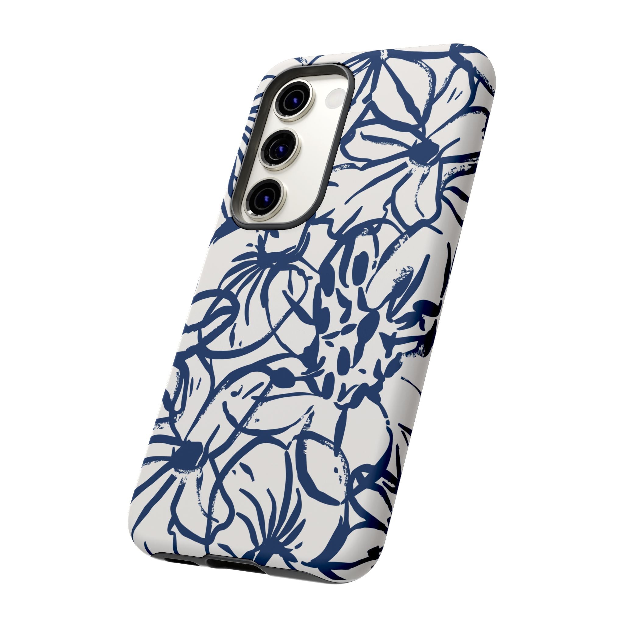 Navy Floral Phone Case