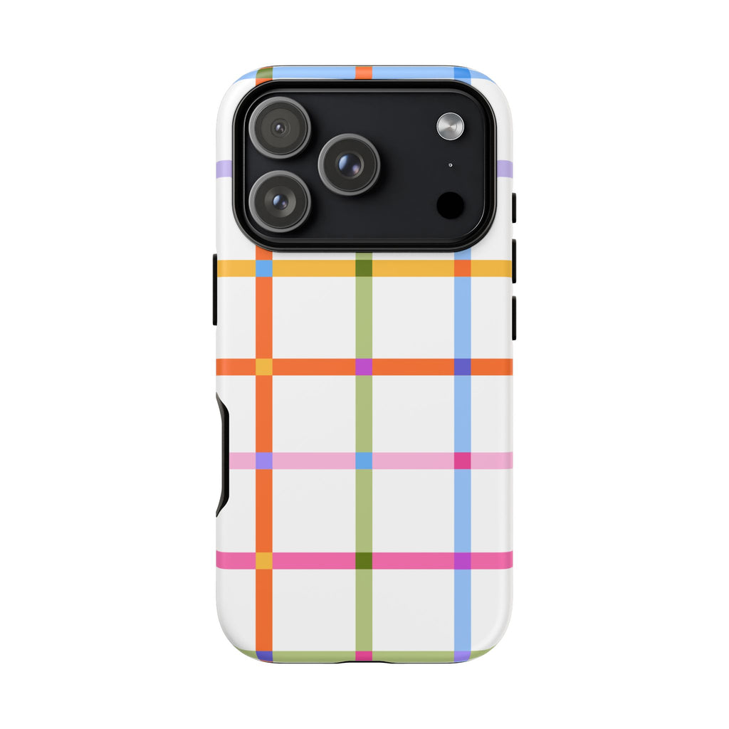 Colorful Plaid Tough Phone Case