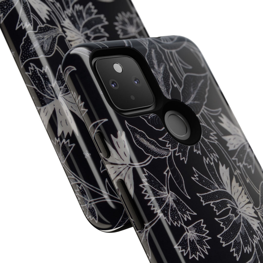 Floral Black Botanical Phone Cover