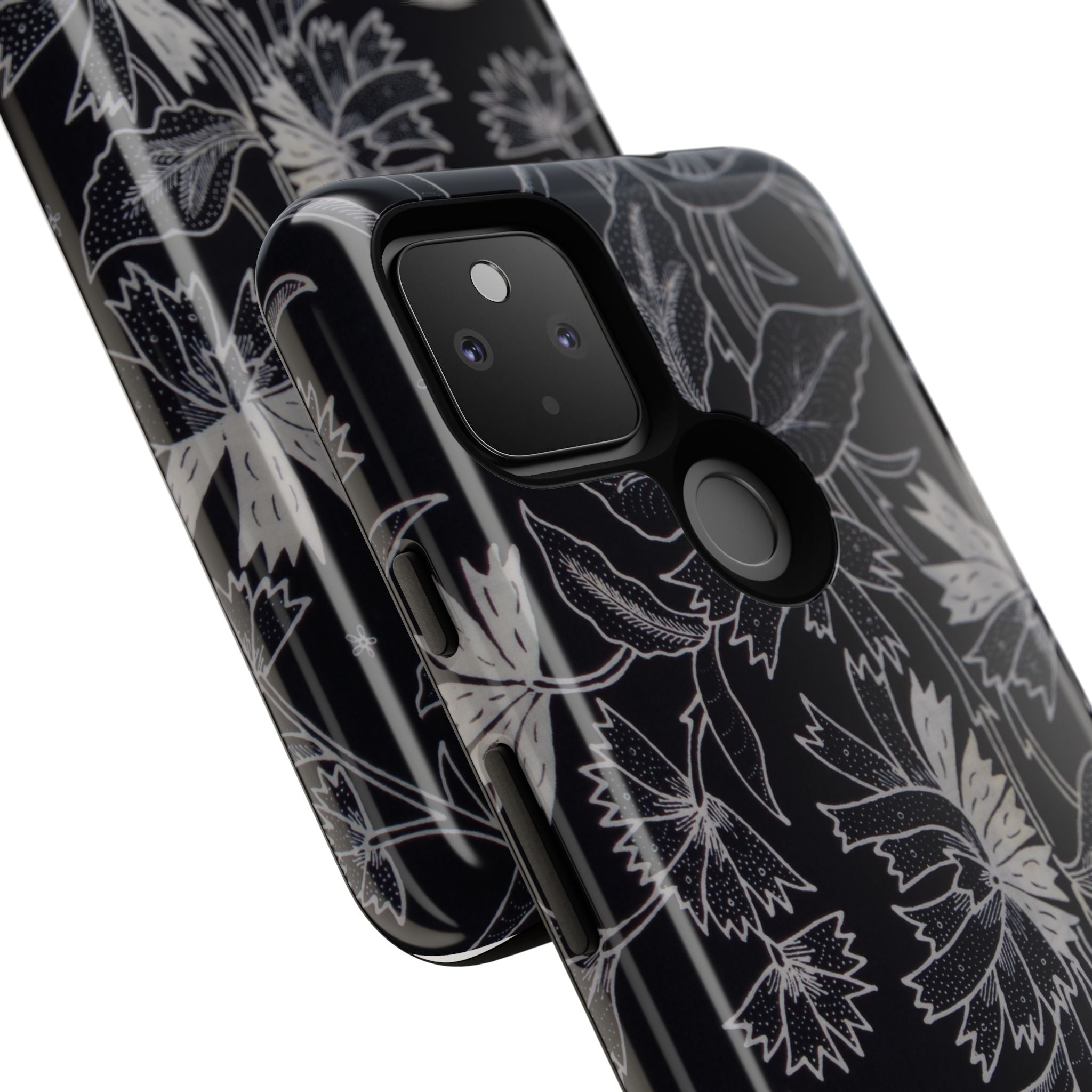 Floral Black Botanical Phone Cover