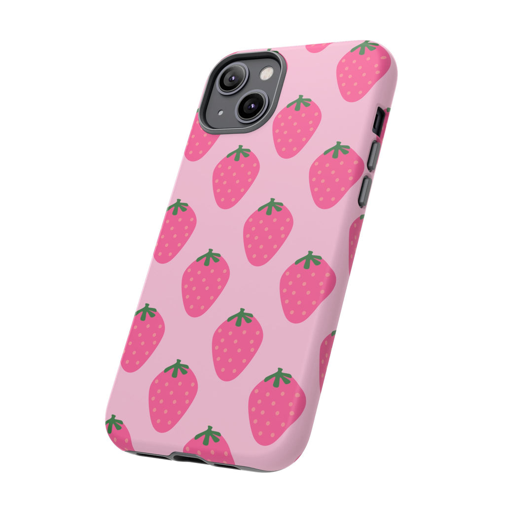 Pink Strawberry Phone Case