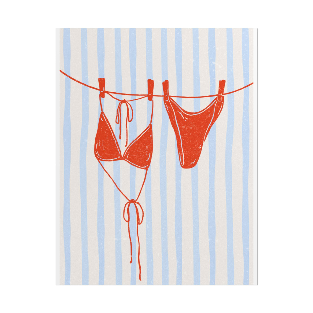 Red Bikini Wall Art  - Rolled Posters