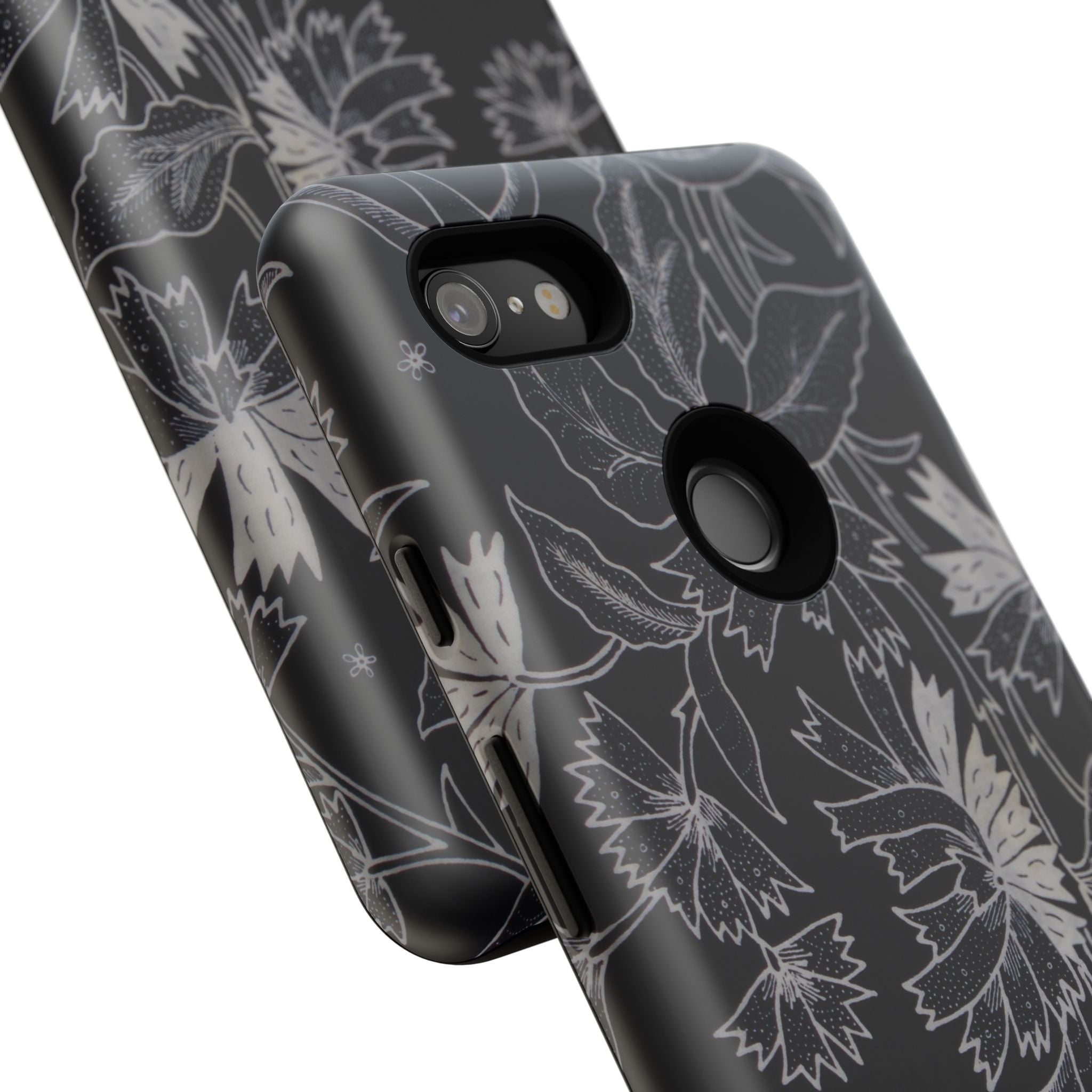 Floral Black Botanical Phone Cover