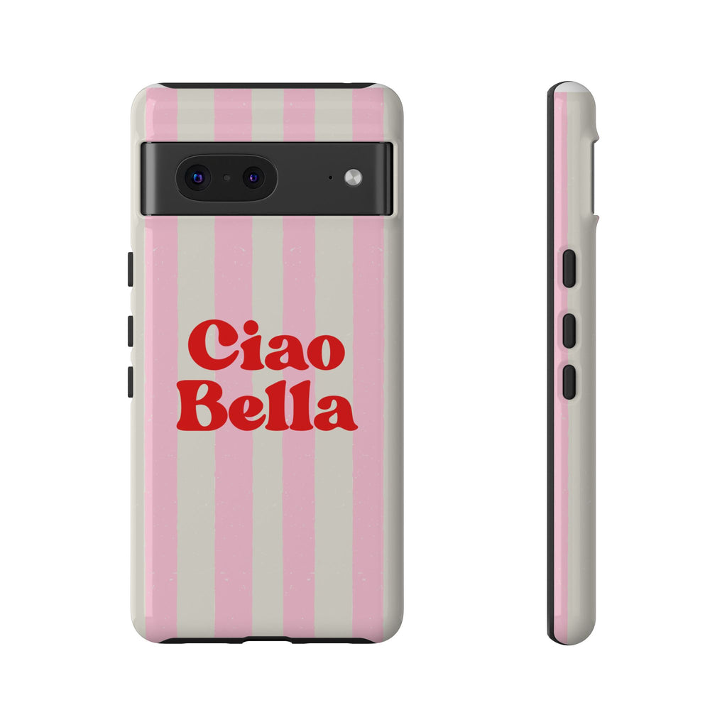 Pink Stripe Ciao Bella Phone Case