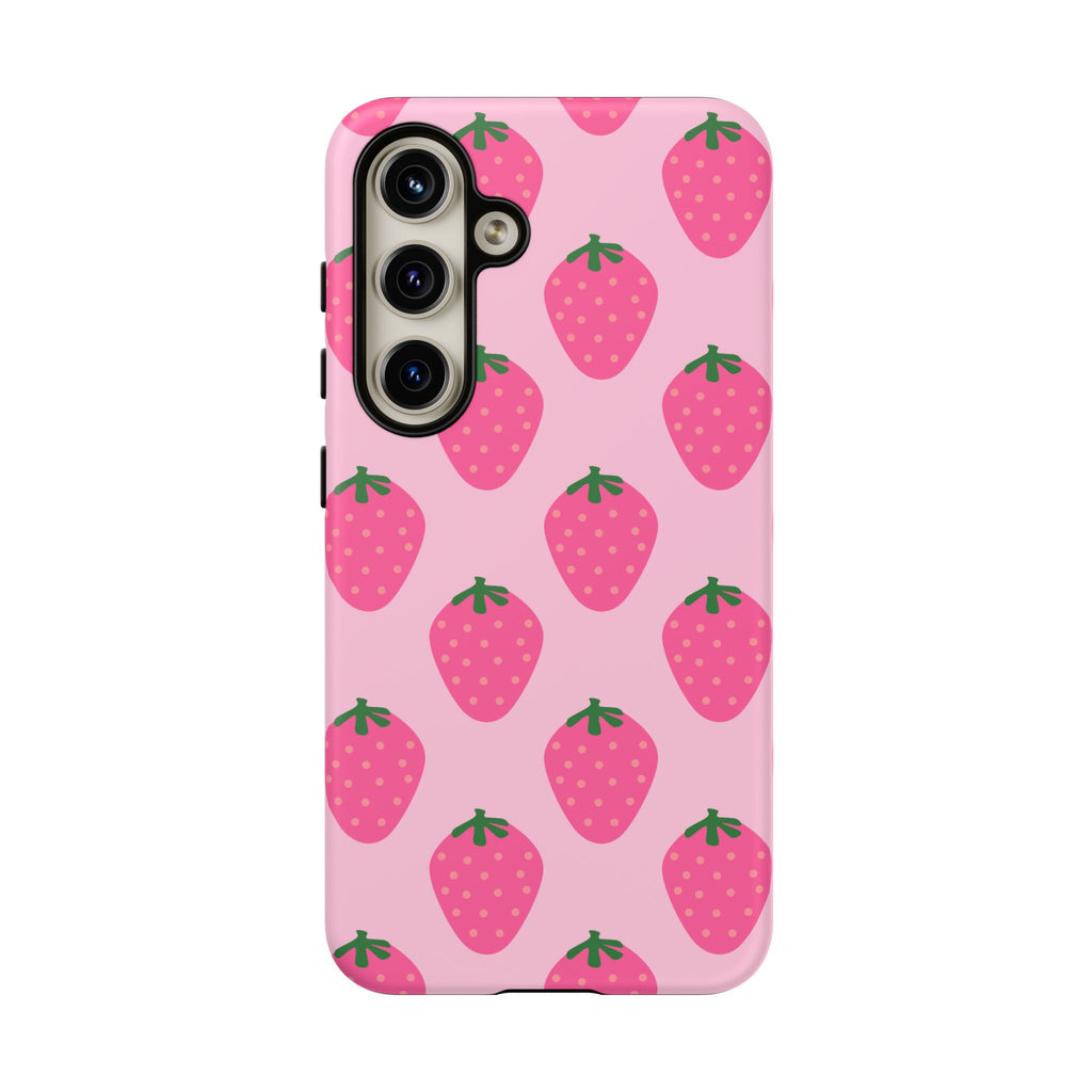 Pink Strawberry Phone Case