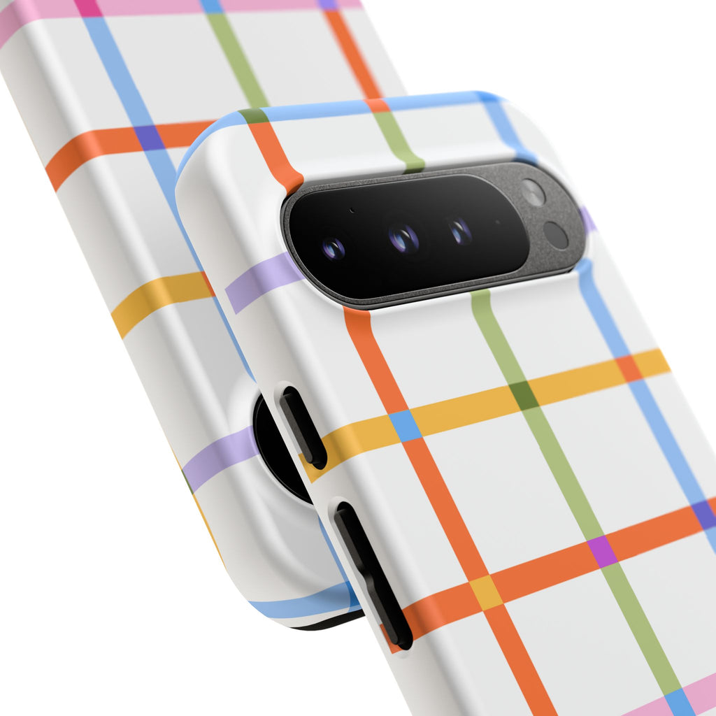Colorful Plaid Tough Phone Case