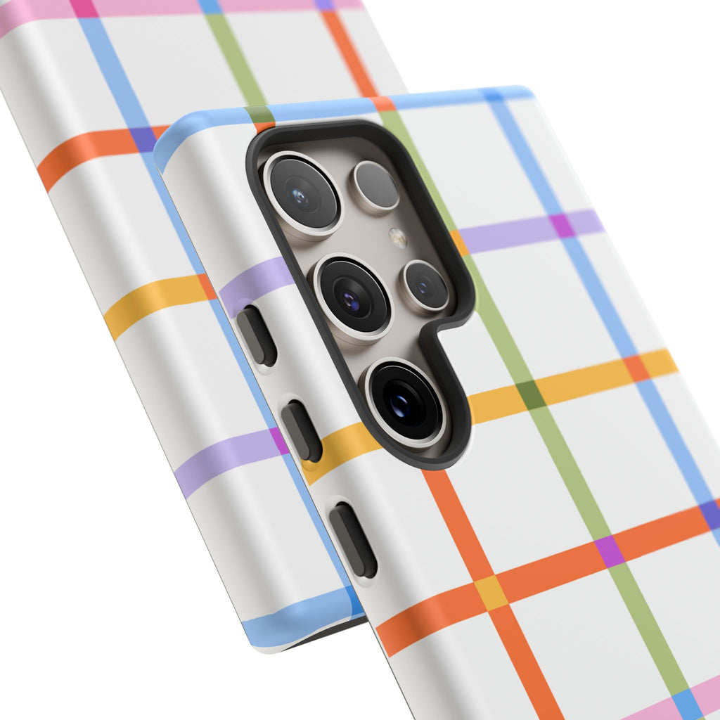 Colorful Plaid Tough Phone Case