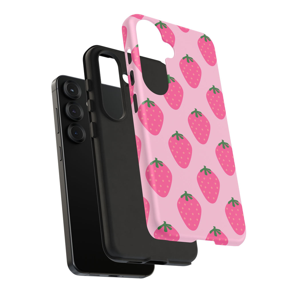 Pink Strawberry Phone Case