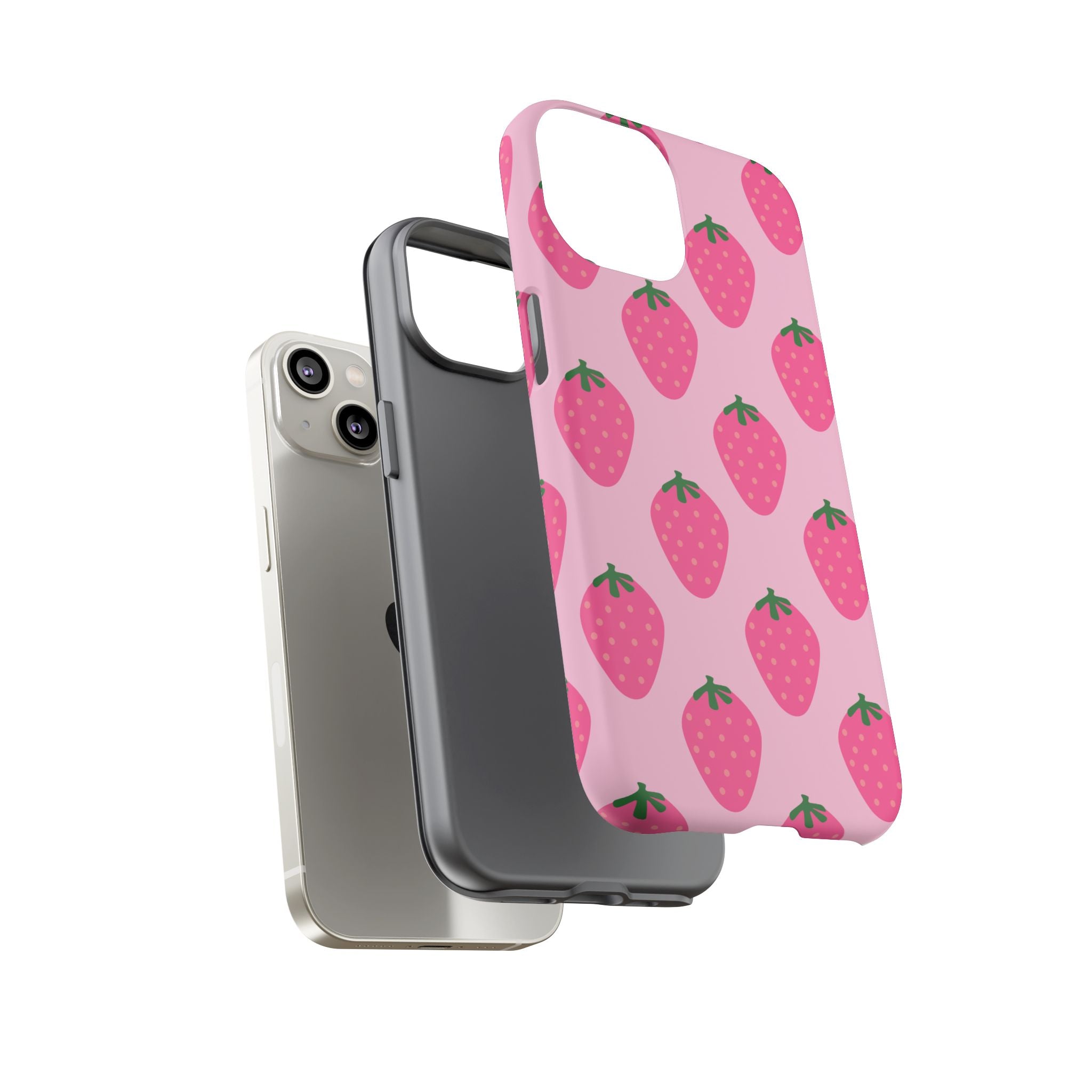 Pink Strawberry Phone Case