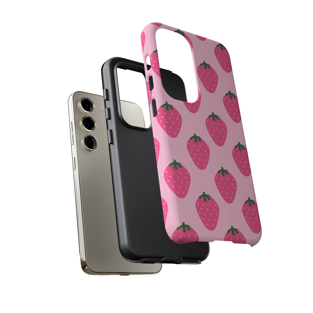 Pink Strawberry Phone Case