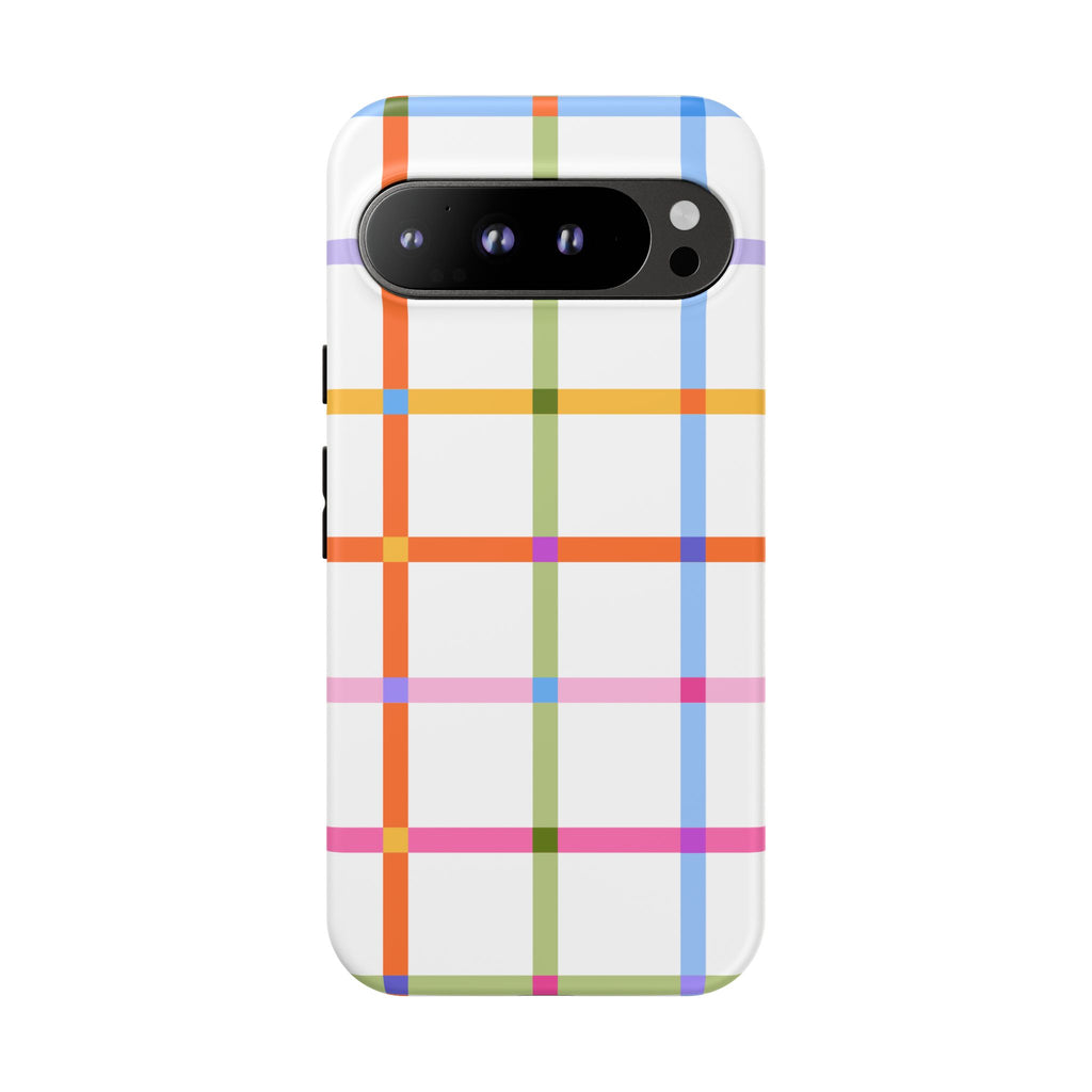 Colorful Plaid Tough Phone Case