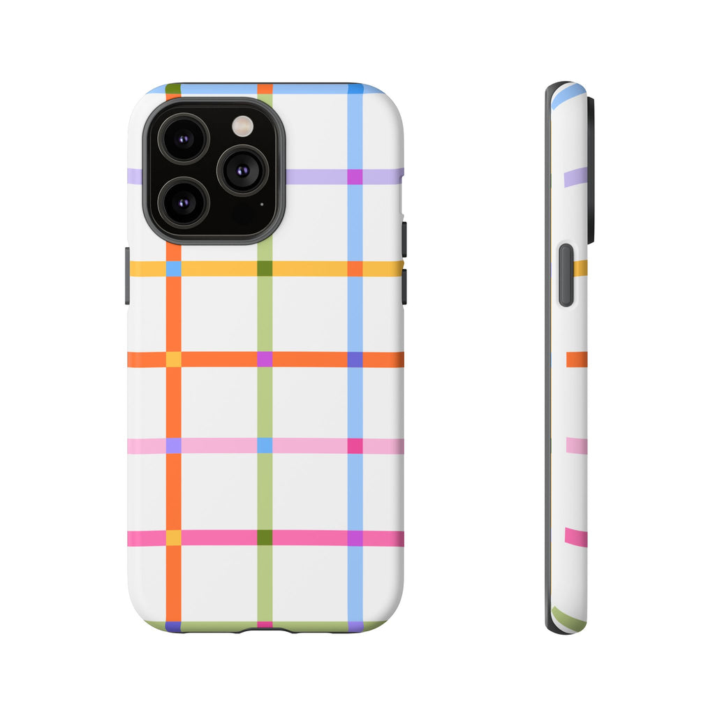 Colorful Plaid Tough Phone Case