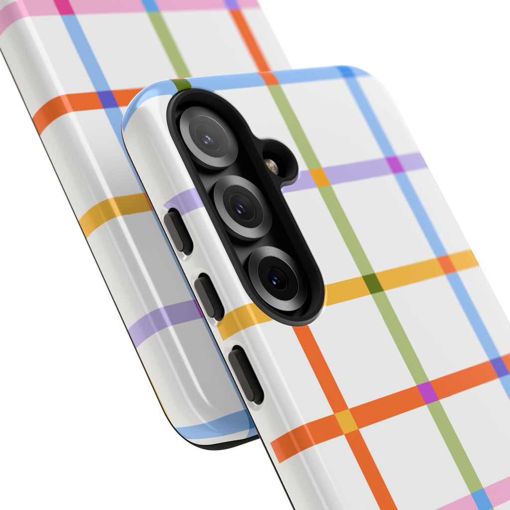 Colorful Plaid Tough Phone Case