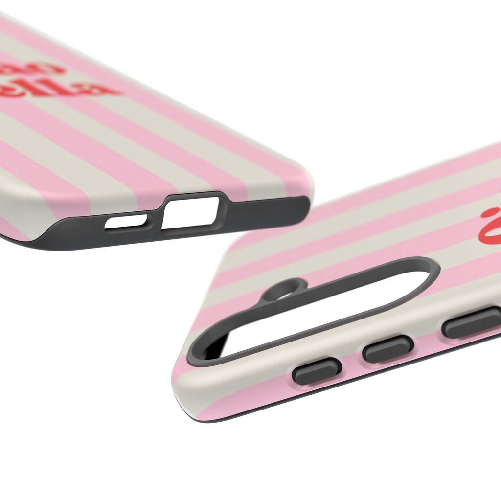 Pink Stripe Ciao Bella Phone Case